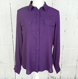 AEO | Purple button down shirt